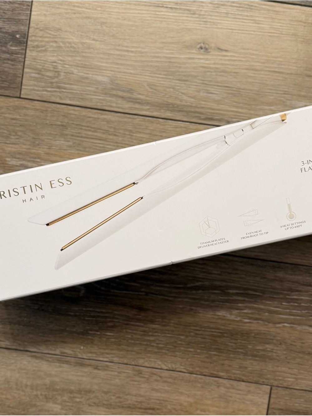 Kristin Ess White & Gold Hair Straightener